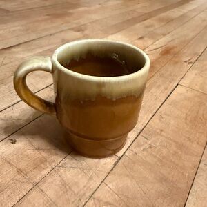 Japanese Stoneware Vintage Brown Ceramic Mug